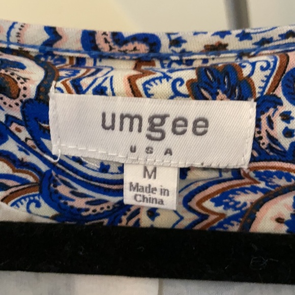 UMGEE Floral Print Bomber Jacket- Lightweight M - Picture 4 of 6